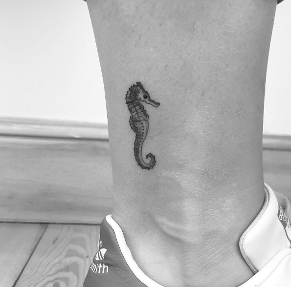 Seahorse tattoo by Cagri Durmaz