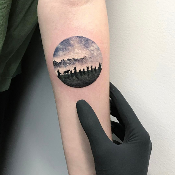 Lord of the Rings tattoo by Eva Krbdk