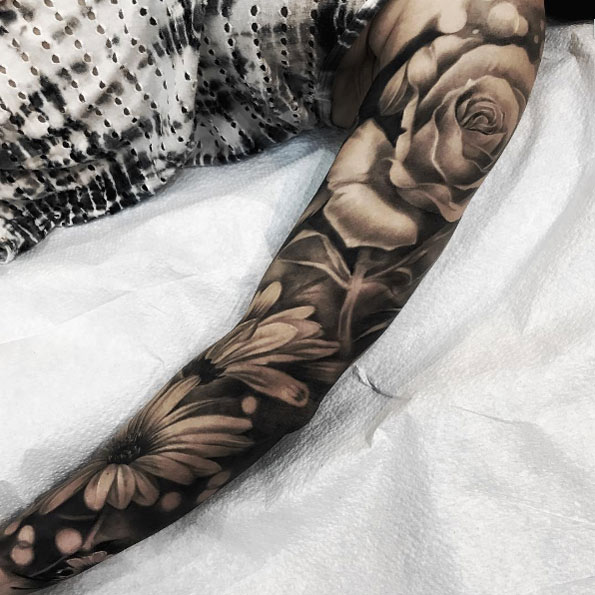 Floral sleeve by Jp Alfonso