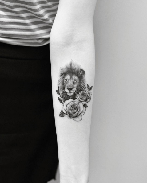 Cool lion design by Drag Ink