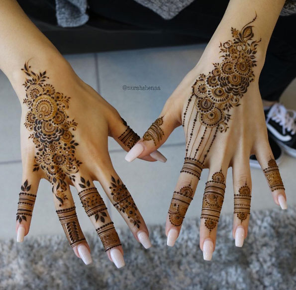 Arabian henna designs by Nurahs Henna
