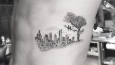 City skyline tattoo designs
