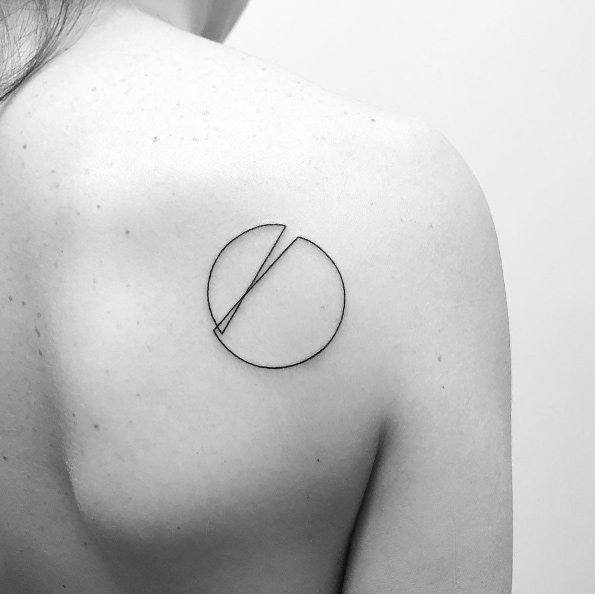 Geometric tattoo design by Michele Volpi