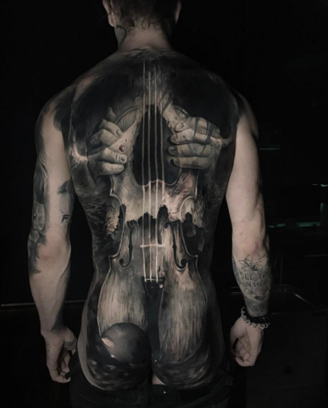 Double exposure back piece by Jak Connolly
