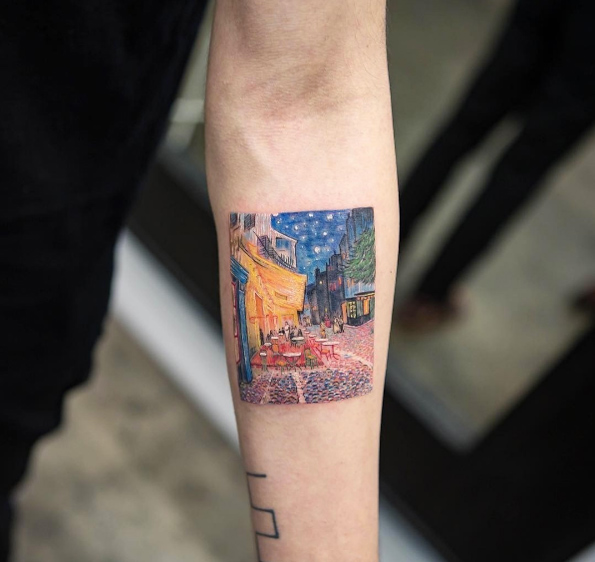 Van Gogh tattoo by Eva Krbdk