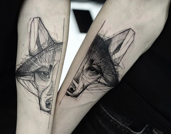 Matching wolves by Kamil Mokot
