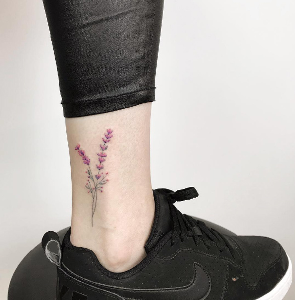 Floral ankle piece by Fatih Odabas