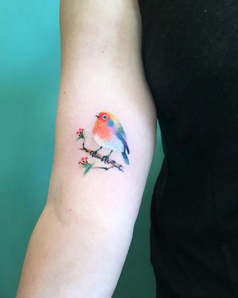Watercolor bird by Briana Robinson