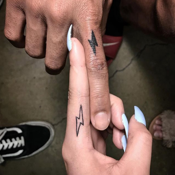 These matching lightning bolts. 