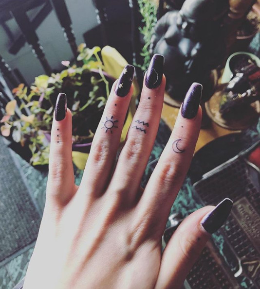 Finger tats via Natasha