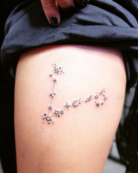Pisces constellation by Wongrapee Silpaphong