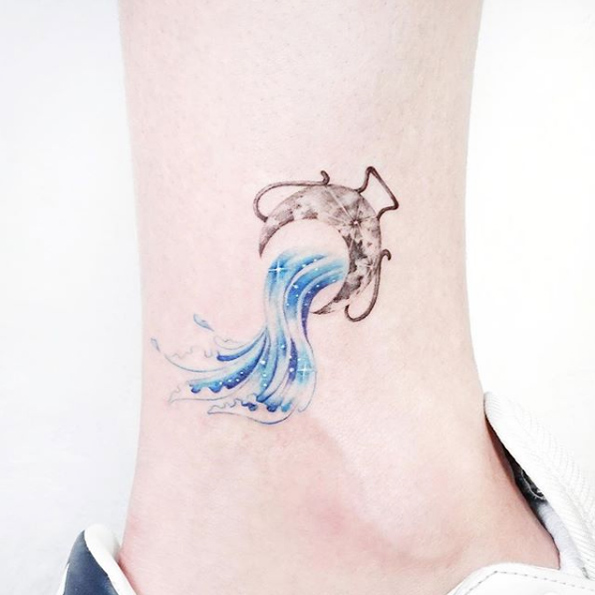 Aquarius tattoo by IDA
