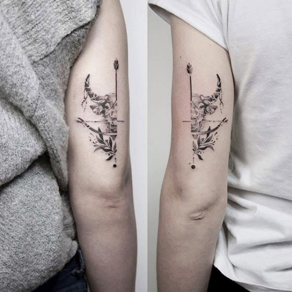 Sagittarius tattoo design by Natalia Wasiluk