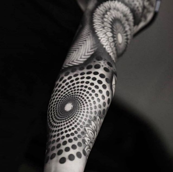Geometric sleeve by Sean Hall