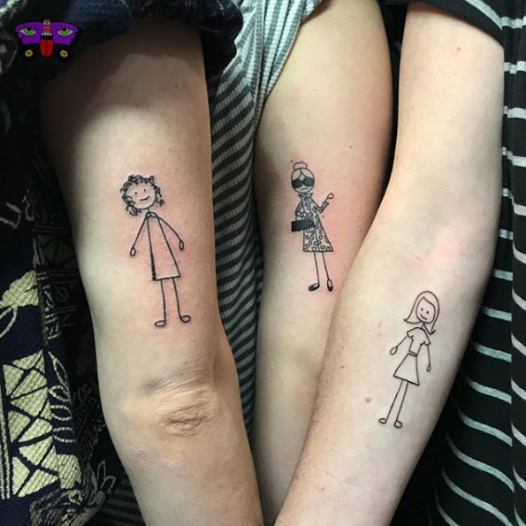Sister tattoos via Jess Koala
