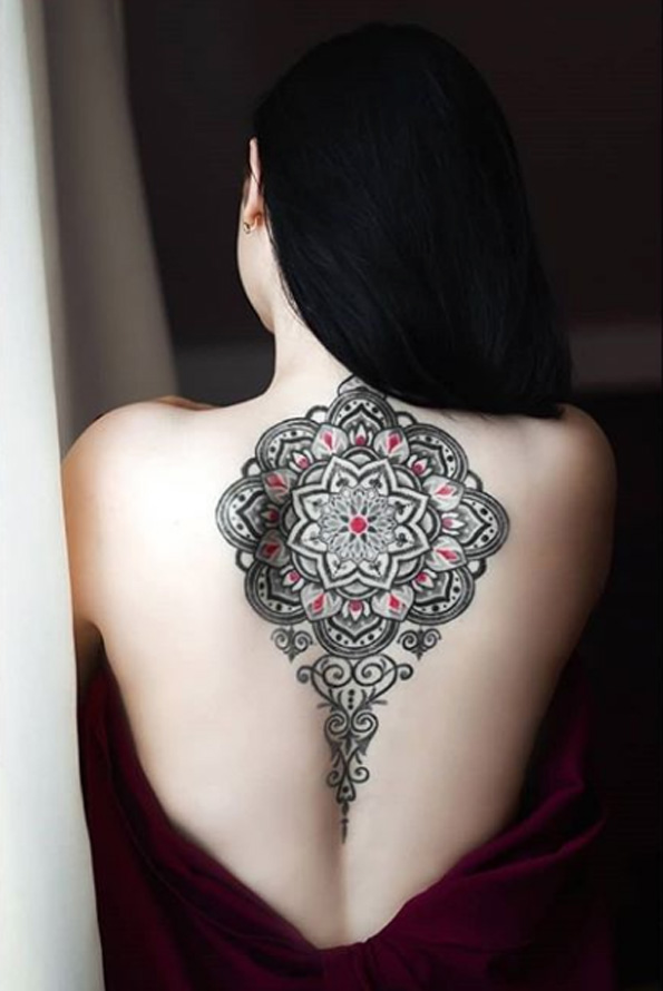 Mandala back piece by Ilya Cascad