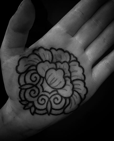 Ornamental flower by Ellemental Tattoos