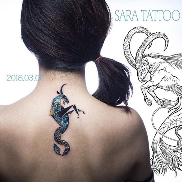 Capricorn tattoo by Sara