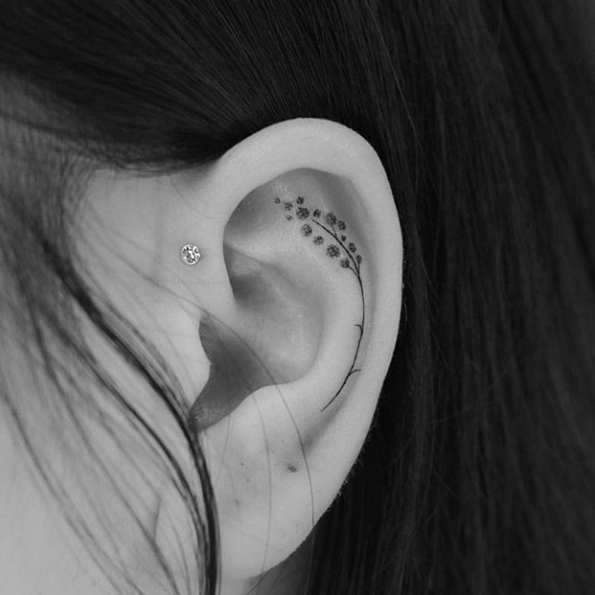 Ear tat by Hannah Nova Dudley