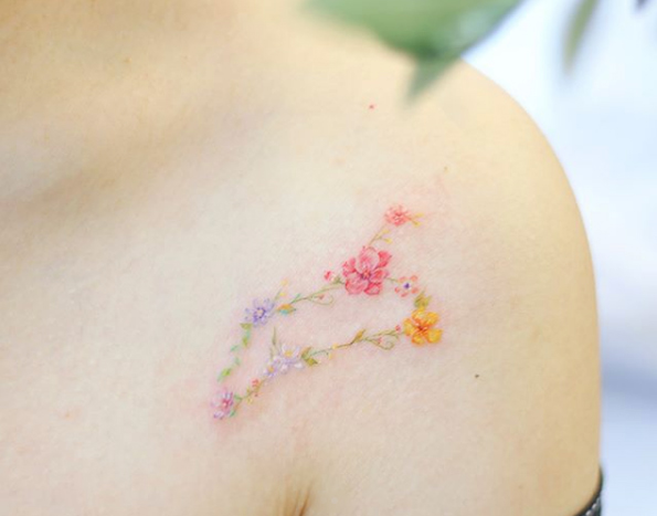 Floral Leo constellation by Sol