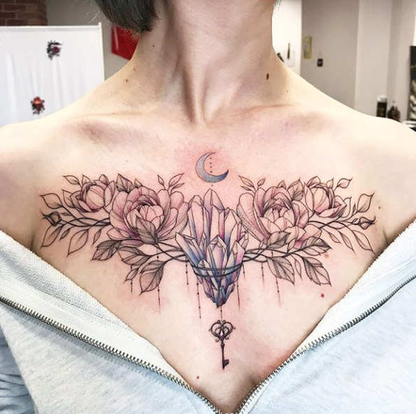 Beautiful chest piece by Olga Koroleva