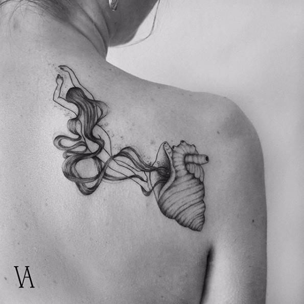 Back shoulder piece by Violeta Arus