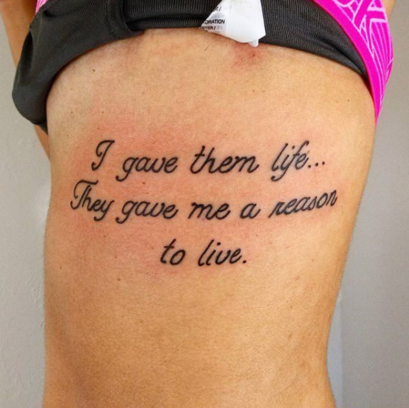 I gave them life, they gave me a reason to live by Marilyn Arias