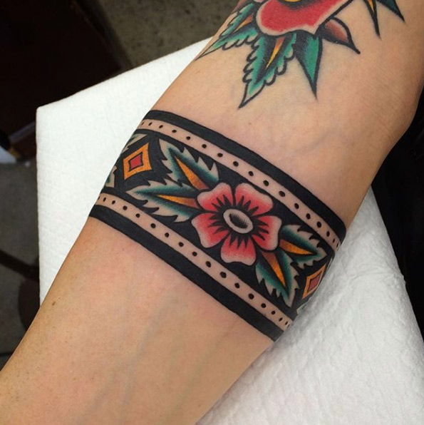 Traditional style armband by Jacob Christopher Morris
