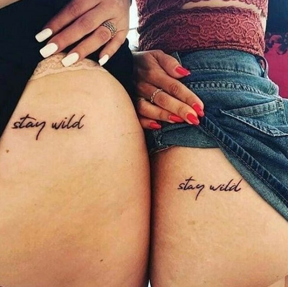Stay wild via Tattoo Inspirations