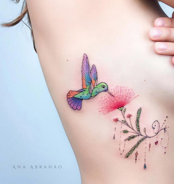 Gorgeous ribcage piece by Ana Abrahao