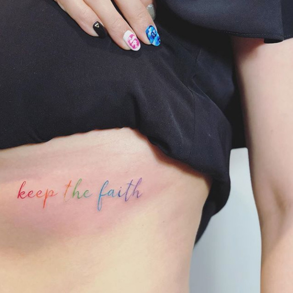 Keep the faith, by Raice Wong