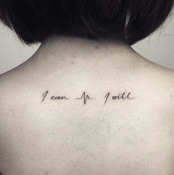 I can, I will by Fin Tattoos