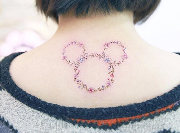 Floral Mickey by Mini Lau