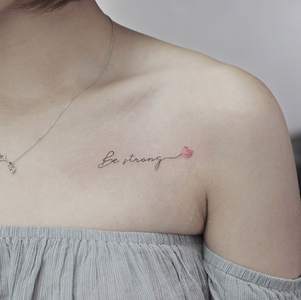 Be strong, via Recycle Tattoo Studio