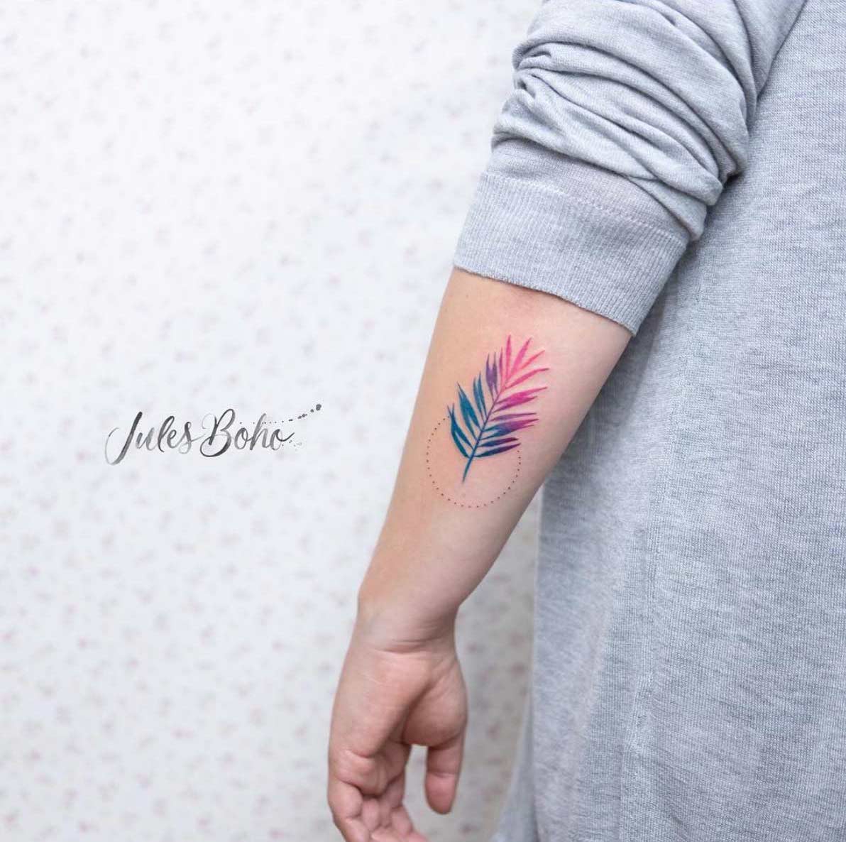 A colorful palm by Jules Boho