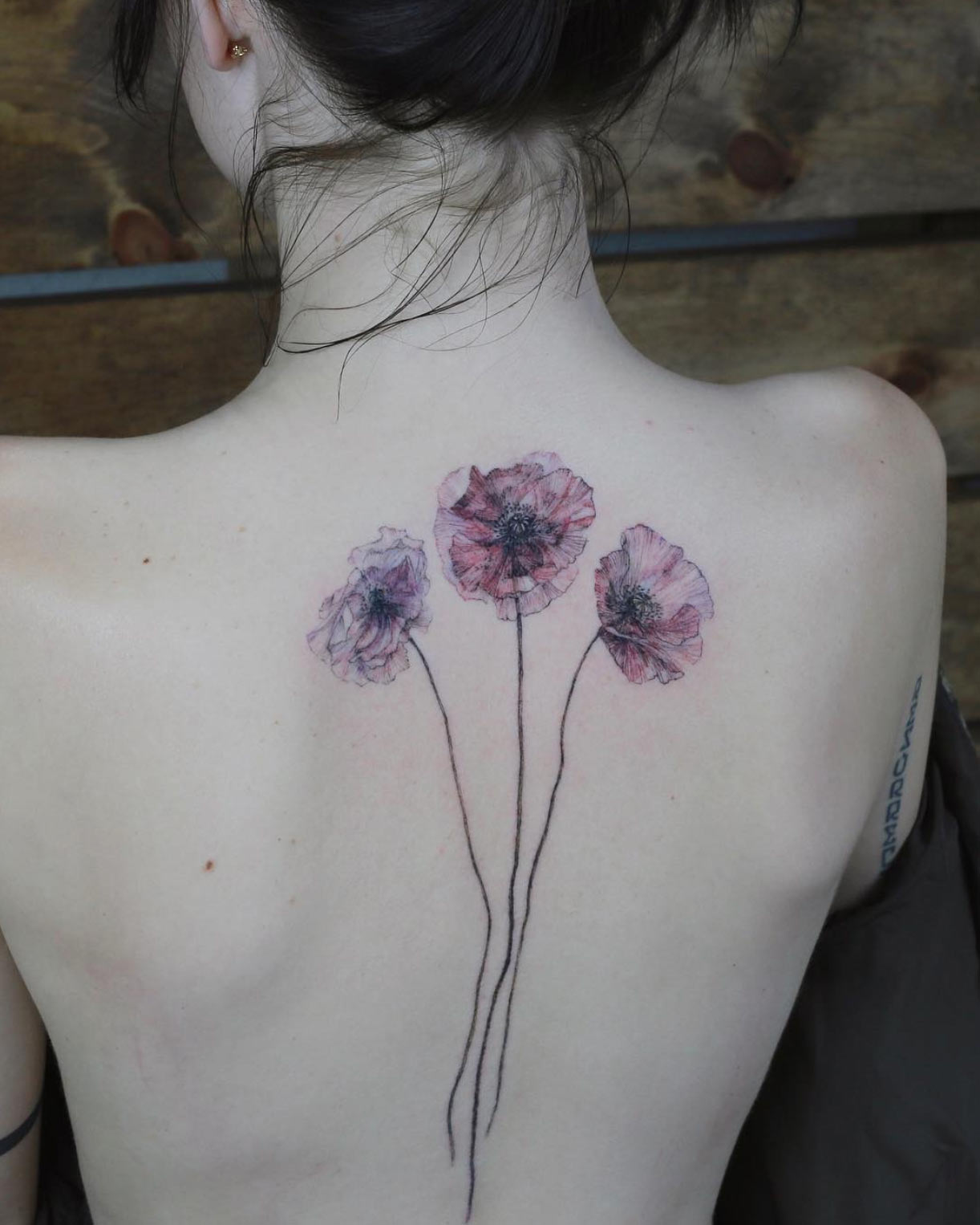 Watercolor poppies by Tattooist Flower