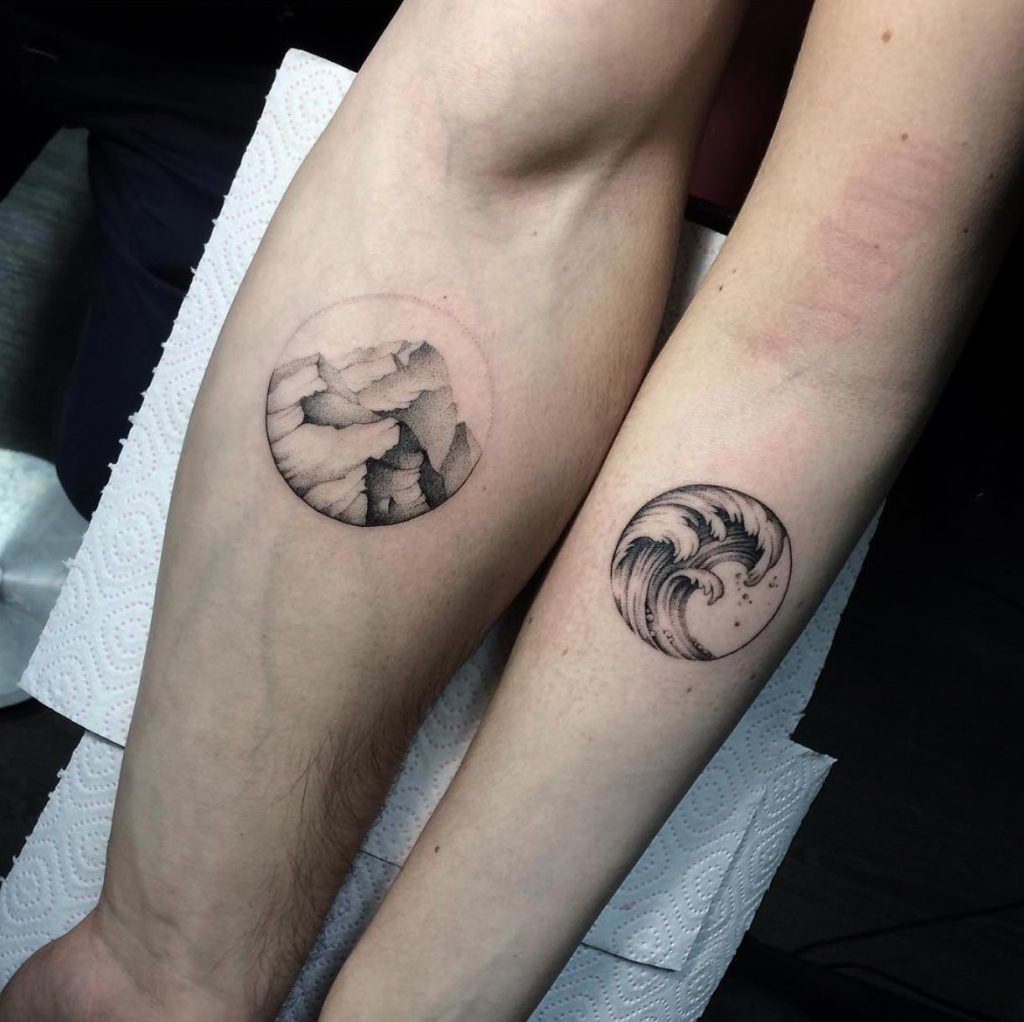travel couple tattoos
