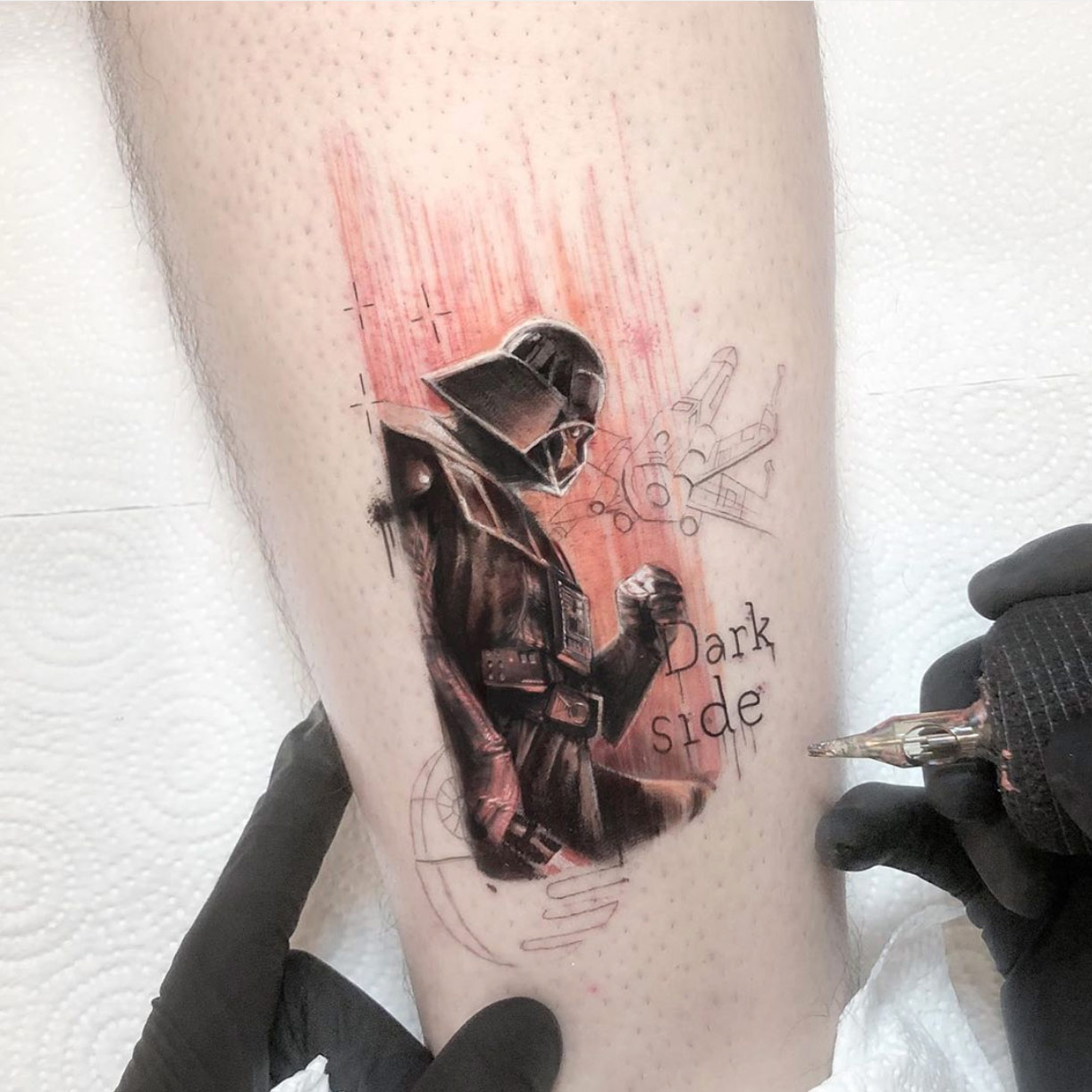 Star Wars Dark Side tattoo by Kozo
